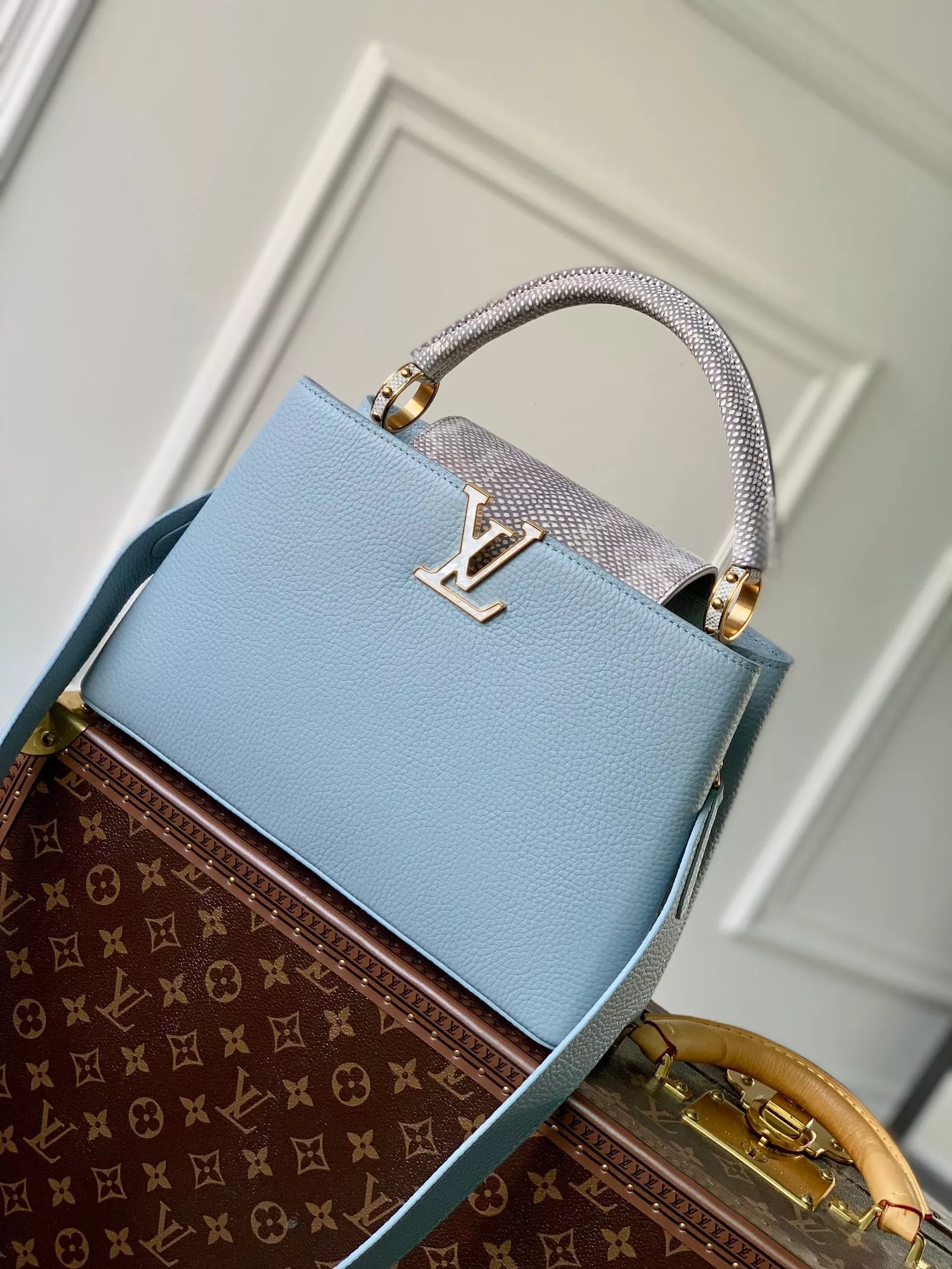 Affordable LOUIS VUITTON CAPUCINES MM 0117