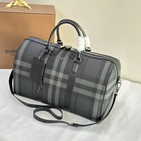 Cheap BURBERRY Check Bowling Bag-49*25*28CM 0122