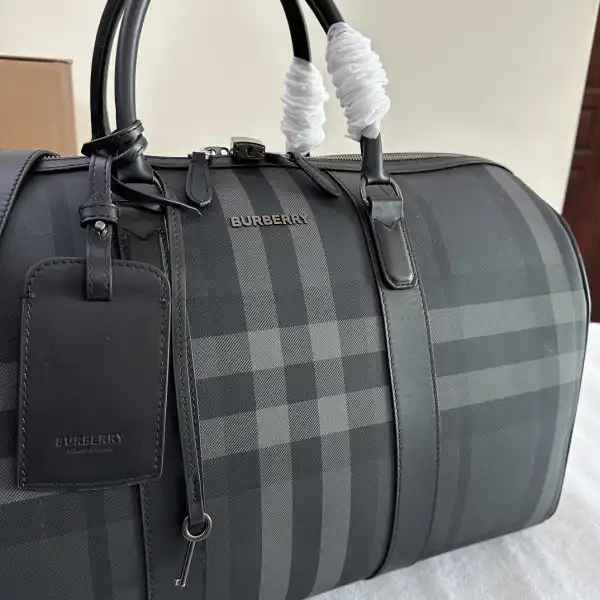 Cheap BURBERRY Check Bowling Bag-49*25*28CM 0122