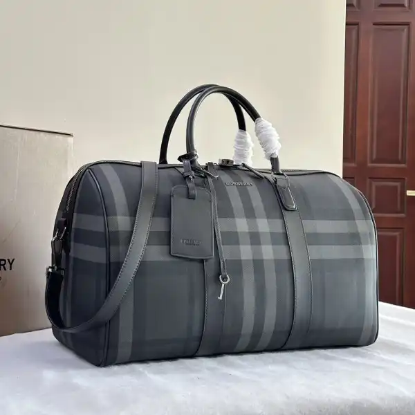 Cheap BURBERRY Check Bowling Bag-49*25*28CM 0122