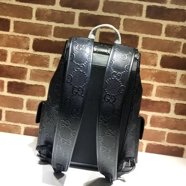 Affordable GUCCI GG embossed backpack 0125