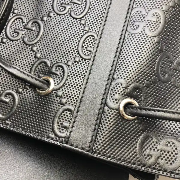 Affordable GUCCI GG embossed backpack 0125