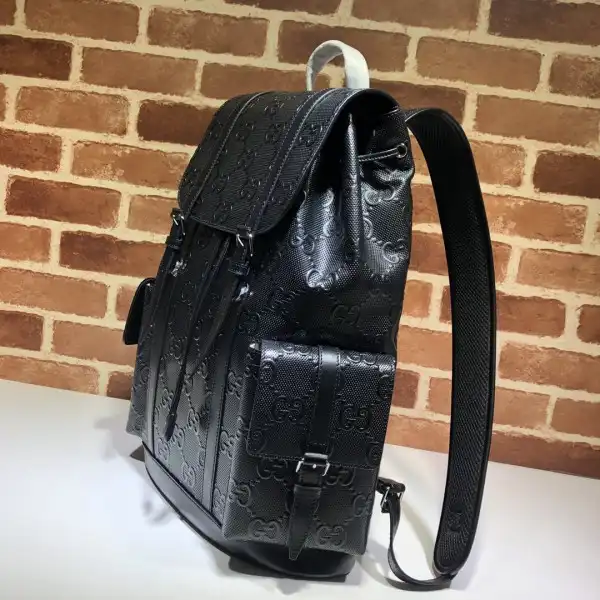 Affordable GUCCI GG embossed backpack 0125