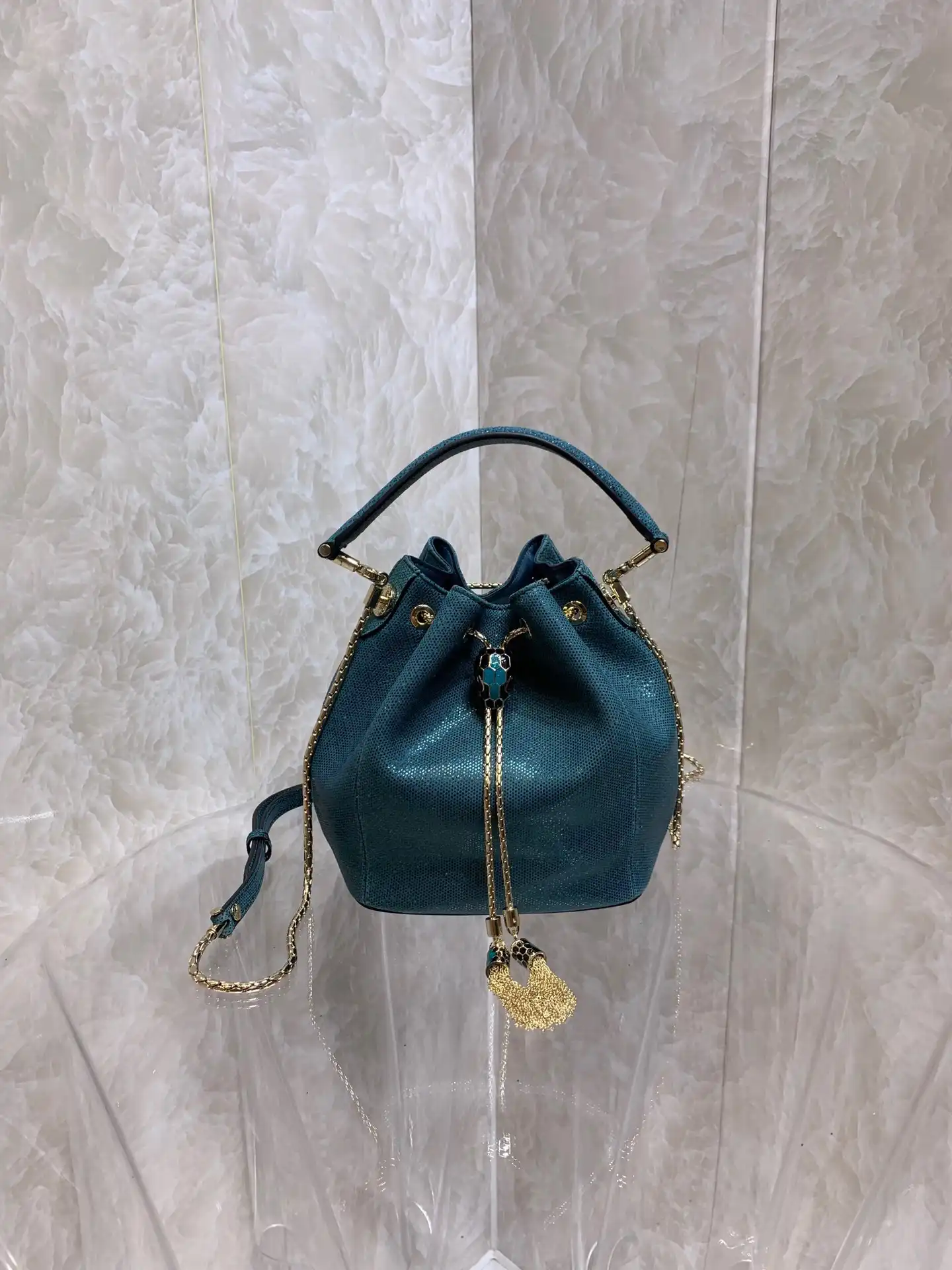 Affordable BVLGARI SERPENTI FOREVER BUCKET BAG 0204